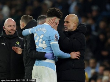 防线告急！曼城官方：格瓦迪奥尔右腿胫骨骨折 将接受手术